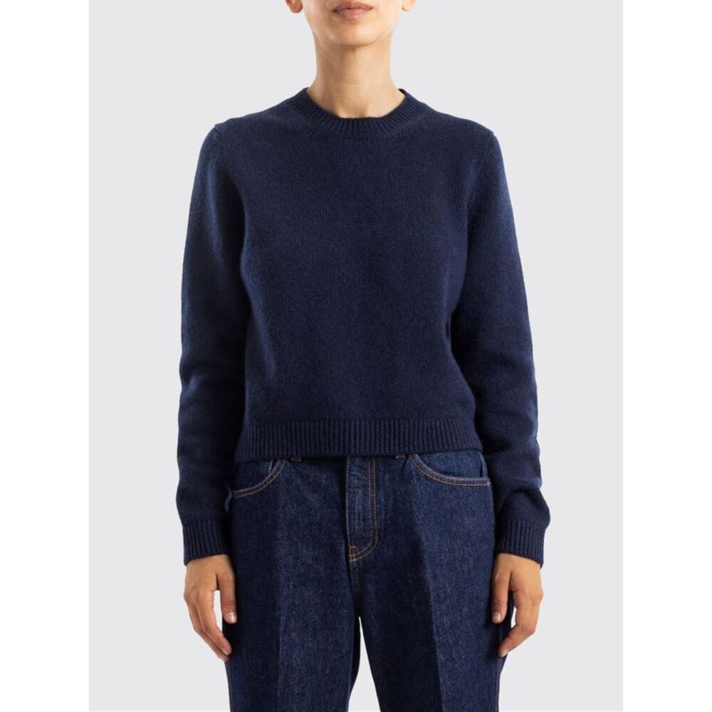 Khaite Women Khaite Crewneck Jumper In Pure Cashmere With Ribbed Trims